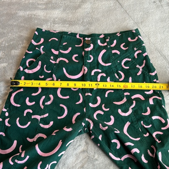 Lucy & Yak Camden Trousers Organic Cotton Watermelon Print Green Size 34 - Picture 15 of 16